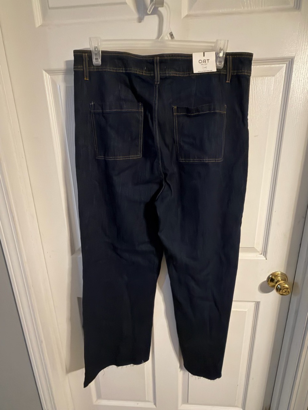 Oat New York Dark Blue Straight Leg Jeans - Picture 2 of 6